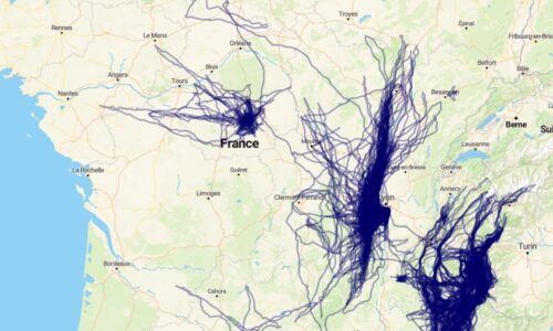 Carte des vols 2023 du CVVL