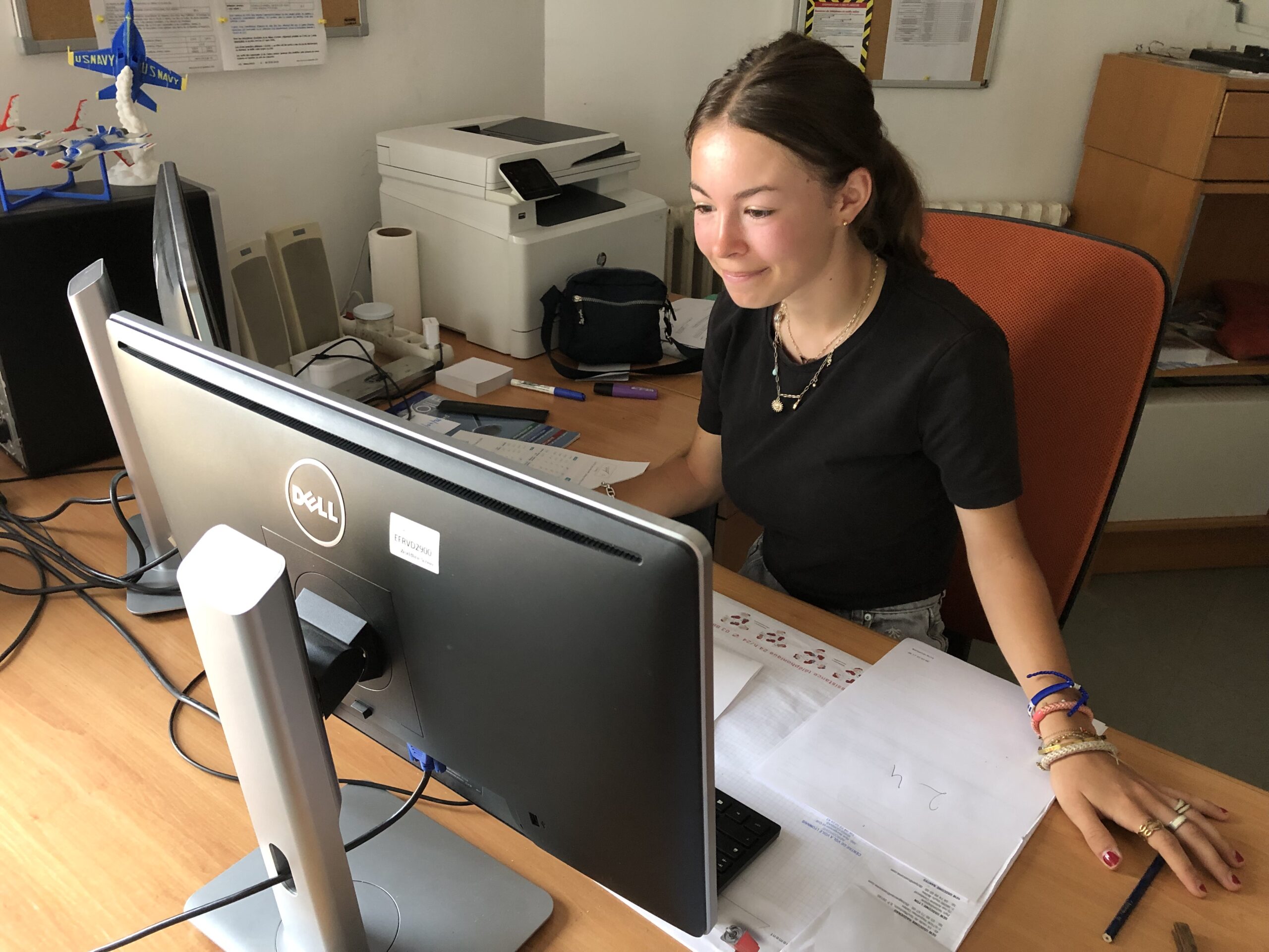 Vinciane en plein examen